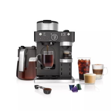Ninja CFN601 Espresso & Coffee Barista System - Single Serve & 12-Cup Carafe