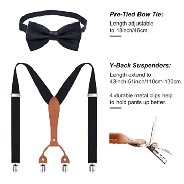 OSEMIOKA 1920s Men’s Costume Accessories for Vintage Style