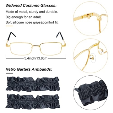 OSEMIOKA 1920s Men’s Costume Accessories for Vintage Style