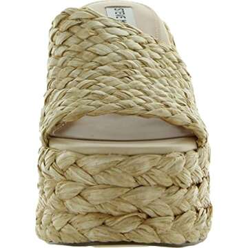 Steve Madden Women's Bountiful Heeled Sandal, Raffia, 8