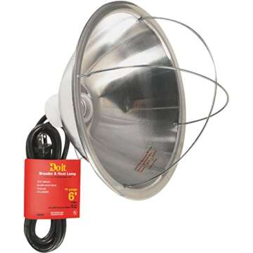 Woods Import 550165 Brooder Heat Lamp 250W for Pets and Plants