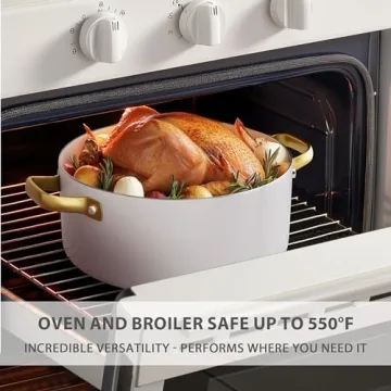 VONIKI Non-Stick 16 Pcs Ceramic Cookware Set With Utensils