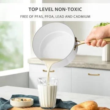 VONIKI Non-Stick 16 Pcs Ceramic Cookware Set With Utensils