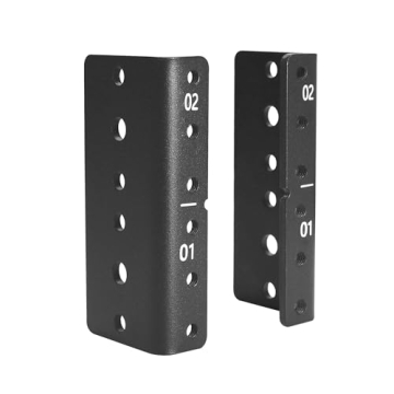 OCEANHUG 2U Rack Rails Kit - Durable Steel Mount for AV & Network Gear