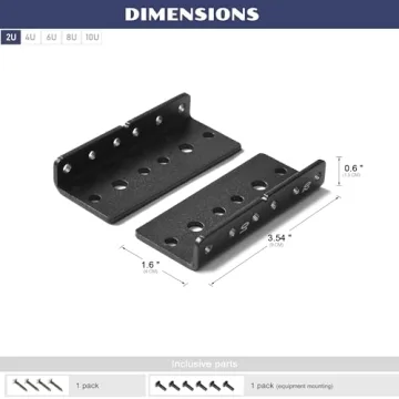 OCEANHUG 2U Rack Rails Kit for AV Network Equipment