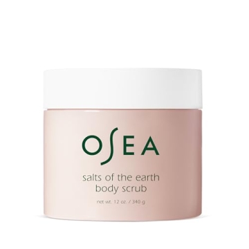 OSEA Salts of the Earth Body Scrub 12 oz - Pink Himalayan Salt Scrub - Gentle Body Exfoliation Skinc...