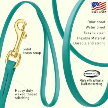 Viper K9 Biothane Working Dog Leash - Waterproof and Odor-Proof for Training and Tracking