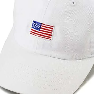 The Hat Depot Kids American Flag Baseball Cap for Age 6-9