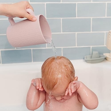 Mushie Bath Rinse Cup 100% Silicone for Safe Kids Bathing