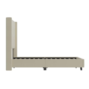 Merrick Lane Modern Queen Platform Bed with Wingback