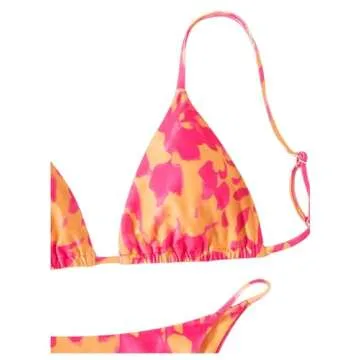 GORGLITTER Women's Triangle G String Bikini Set - Stylish Summer Swimwear