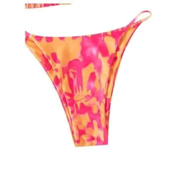 GORGLITTER Women's Triangle G String Bikini Set - Stylish Summer Swimwear