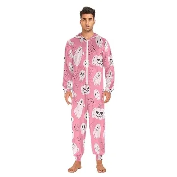 Ollabaky Adult Halloween Pajamas - Fun Cozy Costume Jumpsuit