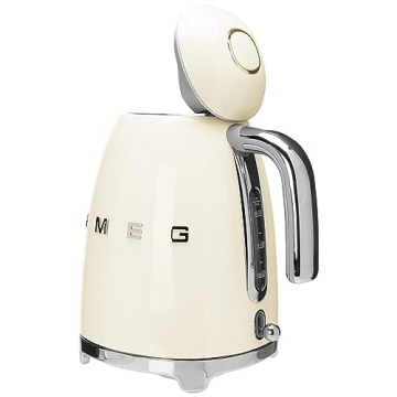 SMEG Retro Electric Kettle Auto Shutoff Water Indicator Cream