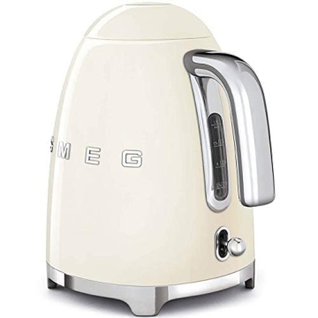 SMEG Retro Electric Kettle Auto Shutoff Water Indicator Cream
