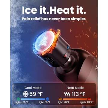 BOB AND BRAD X6 Pro Max Massage Gun with Heat-Cold and Metal Head Therapy, FSA/HSA Eligible, Percuss...