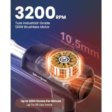 BOB AND BRAD X6 Pro Max Massage Gun with Heat-Cold and Metal Head Therapy, FSA/HSA Eligible, Percussion Deep Tissue Massager Gun for Athletes, Electric Muscle Massage Gun with 6 Replacements