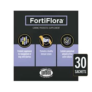 Purina Pro Plan Veterinary Supplements FortiFlora Dog Probiotic Supplement, Canine Nutritional Supplement - (Pack of 6) 30 ct. Boxes