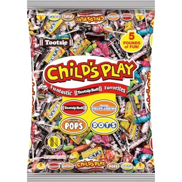 Tootsie Roll Child's Play Candy - 5lbs Party Mix & Bonus Game!