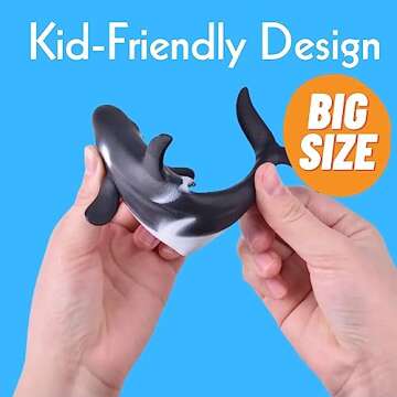 Liberty Imports Bucket of Ocean Sea Animals Toys - 16 PCS Large Underwater Deep Sea Creaures, Realistic Soft Plastic Marine Educational Toy Figures Playset for Toddlers, Kids