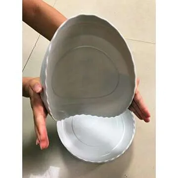 DODXIAOBEUL 5 Inch Light Grey Plant Saucers 10 Pack,Durable Saucers for Potted Plants,Flower Pot Drip Trays for Indoor & Outdoor Ceramic or Plastic Flower Pot Drip Trays for to Small Pots