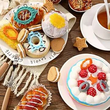 Patelai 5 Pieces Photo Frame Fondant Molds Vintage Frame Molds Silicone Molds Picture Frames Silicone Mold for Cake Decorating,Sugar Gum Paste Chocolate Butter Resin Cookies Polymer Clay