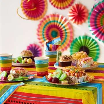Fiesta Party Supplies Set - 82 PCS for Vibrant Celebrations