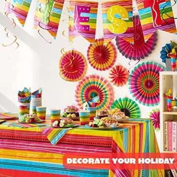 Fiesta Party Supplies Set - 82 PCS for Vibrant Celebrations