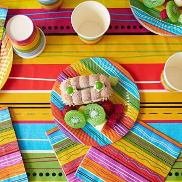 Fiesta Party Supplies Set - 82 PCS for Vibrant Celebrations