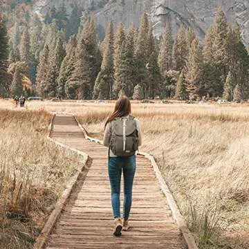 BAGSMART Camera Backpack, DSLR SLR Waterproof Camera Bag with 15 Inch Laptop Compartment & Tripod Holder & Rain Cover, Green