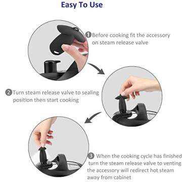 Goldlion Steam Diverter for Instant Pot Duo and Smart Models