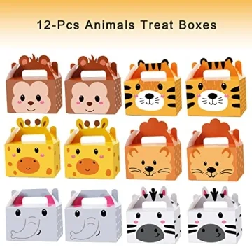 Jungle Safari Party Favor Boxes for Kids Events