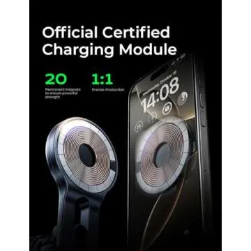 LISEN for 15W MagSafe Car Mount Charger, for iPhone 16 Wireless Magnetic Car Charger, for Magsafe Car Mount Phone Charger Vent for Mag Safe. Charger Car Mount iPhone 16 15 Pro Max 14 13 MagSafe Cases