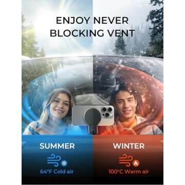 LISEN for 15W MagSafe Car Mount Charger, for iPhone 16 Wireless Magnetic Car Charger, for Magsafe Car Mount Phone Charger Vent for Mag Safe. Charger Car Mount iPhone 16 15 Pro Max 14 13 MagSafe Cases