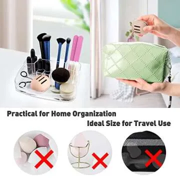 BEZOX Makeup Sponge Holder for Travel & Storage - Khaki