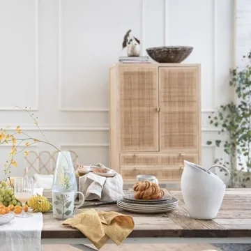 Bloomingville 82-Ounce Textured Stoneware Pitcher