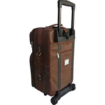 Amerileather Waxy Brown Leather Two Piece Set Traveler