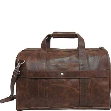 Amerileather Waxy Brown Leather Two Piece Set Traveler