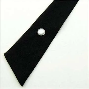 Tie for Men Women Adjustable Criss-Cross Bowtie School Uniform Pre Tied Bows for Girls Neck Tie Accessories PTK03 (2 pcs Black)