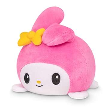 TeeTurtle - The Officially Licensed Original Sanrio Plushie - My Melody + Kuromi - Cute Sensory Fidget Stuffed Animals That Show Your Mood