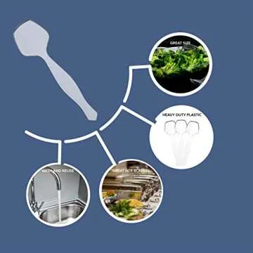 Durable 8.75" Disposable Clear Plastic Serving Spoons
