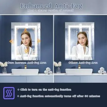 ExBrite LED Lighted Bathroom Medicine Cabinet with Mirror, 24 x 30 Inch, Recessed or Surface led Medicine Cabinet, Defog, Stepless Dimming,Color Temper Change, 2 Outlets,Storage Shelves,Right Hinge