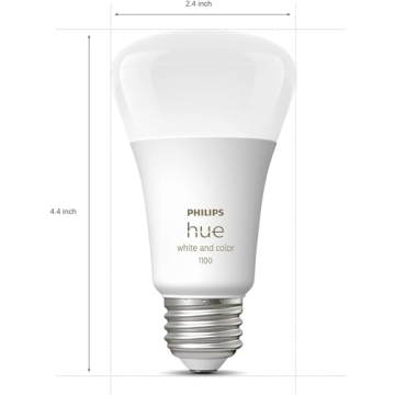 Philips Hue A19 Smart 75W LED Bulb - Voice Control & App Integration