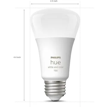 Philips Hue A19 Smart 75W LED Bulb - Voice Control & App Integration