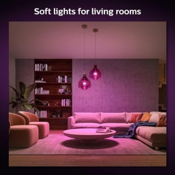 Philips Hue A19 Smart 75W LED Bulb - Voice Control & App Integration
