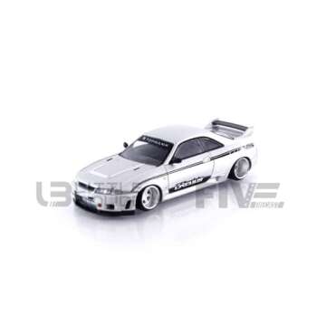 True Scale Miniatures Model Car Compatible with Nissan Skyline GT-R (R33) DAI33 V1 Limited Edition 1/64 Diecast Model Car Kaido House KHMG097, Black