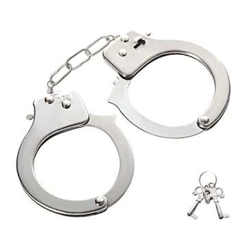FZCRRDU KOCCAE Toy Handcuffs with Keys Plush Handcuff Police Costume Party Supplies Accessory Stage Party Props Pretend Play Handcuffs