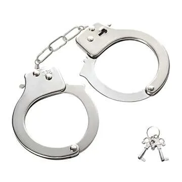 FZCRRDU KOCCAE Toy Handcuffs with Keys Plush Handcuff Police Costume Party Supplies Accessory Stage Party Props Pretend Play Handcuffs