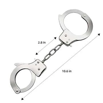 FZCRRDU KOCCAE Toy Handcuffs with Keys Plush Handcuff Police Costume Party Supplies Accessory Stage Party Props Pretend Play Handcuffs