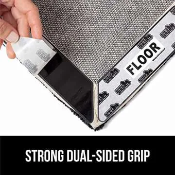 GORILLA GRIP 16 Pack Rug Gripper Pads, Keep Area Rugs Corners from Curling and Bunching, Reusable Dual-Sided Flexible Sticky Pad, Grips Floor Underlayment, Hold Carpet in Place on Hardwood Floors